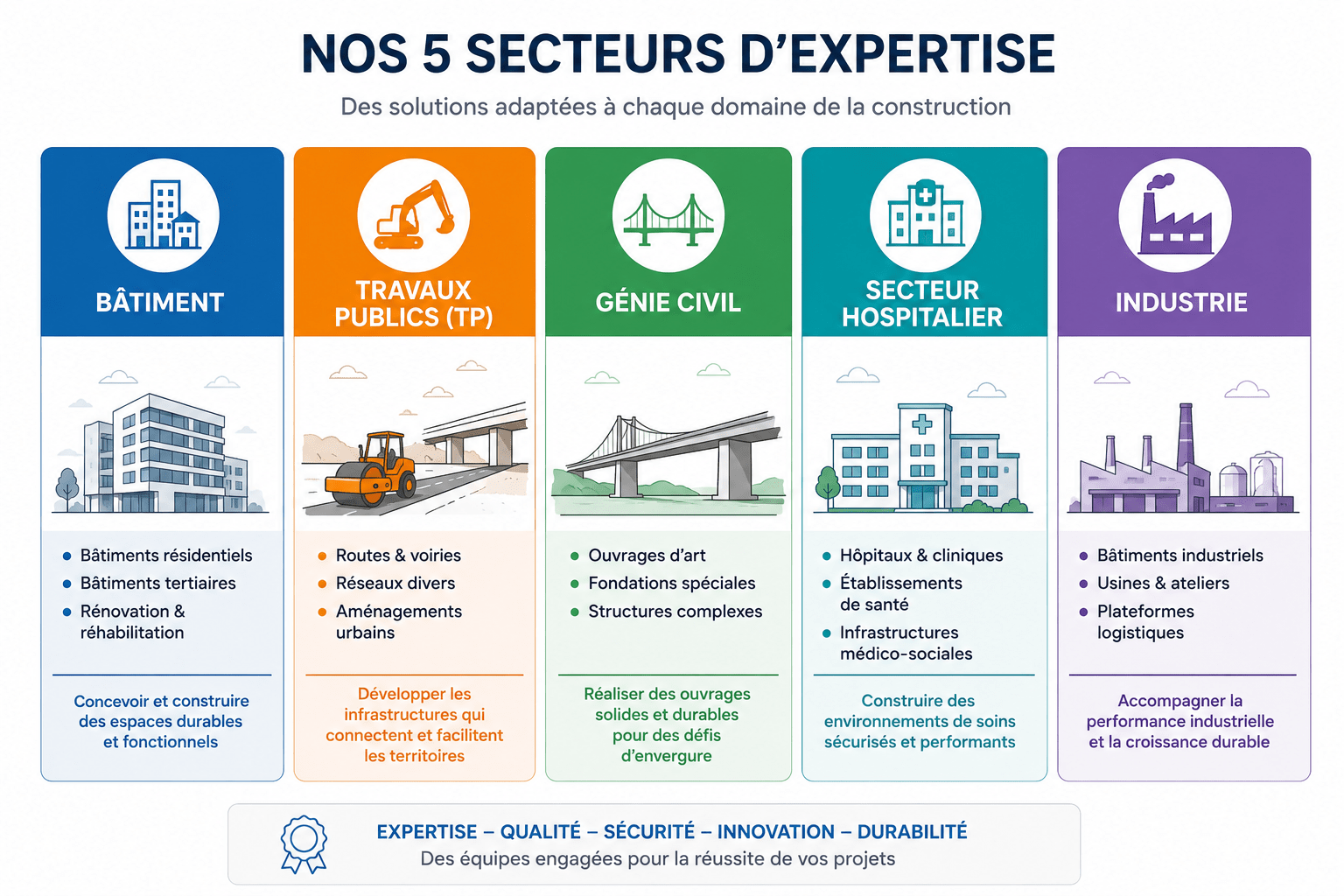 Secteurs économiste construction tous secteurs | arca études - Secteurs (économiste de la construction tous secteurs) - 1